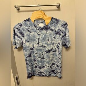 REIGNING CHAMP x RYAN WILLMS Men's Sz L Blue Tie Dye T-shirt Tee